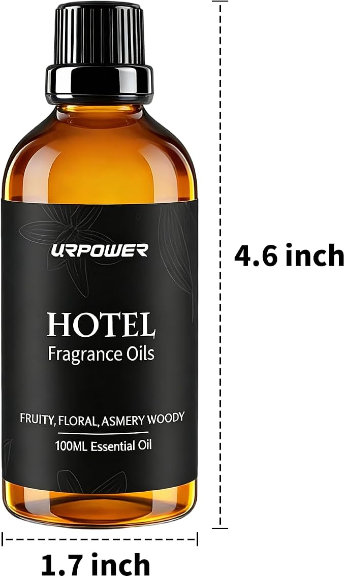 URPOWER 100ml Hotel Collection Diffuser Oil Inspired by The Ritz-Carlton Hotel Scent – Fruity Floral Amber Fragrance Oil, Diffuser Essential Oil for Ultrasonic and Waterless Diffusers