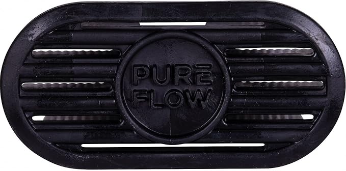 PUREFLOW Cabin Filter Air Freshener with Odor Eliminator - Fits on Most Car, Truck, and SUV Cabin Air Filters - Black Rock (2-Pack)