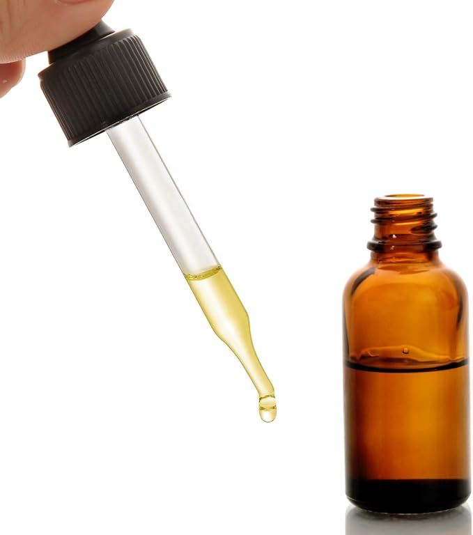AOZITA 12 Pack, 2 oz Glass Dropper Bottle with 3 Stainless Steel Funnels & 1 Long Glass Dropper - 60ml Amber Tincture Bottles with Eye Droppers for Essential Oils, Liquids - Leakproof Travel Bottle