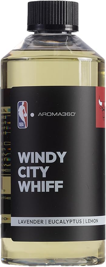 Aroma360 x NBA - Chicago Bulls - Windy City Whiff Oil Blend - Luxury Aromatherapy Scent Oil with Notes of Lavender, Tea Tree, and Clove 16.9 fl oz, 500mL