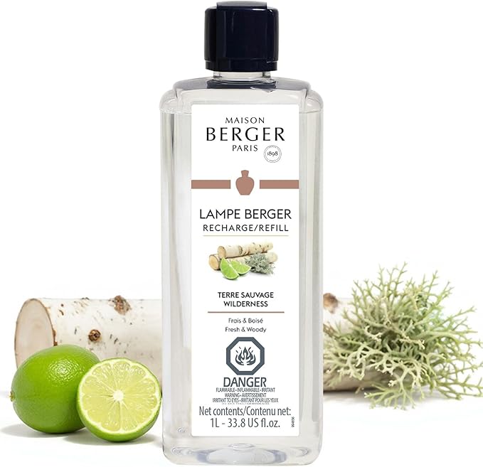 MAISON BERGER Lampe Berger Refill, 1 L, Wilderness | Catalytic Lamp Fragrance Refill, Helps Neutralize Odors, ~160 h Fragrance Diffusion, Made in France