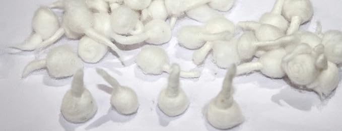 IS4A Puja Cotton Wicks Religous Long Jyot Bati Akhand Oil Lamp Diya Diwali Lighting (Round)