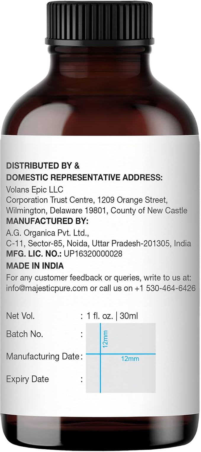 Majestic Pure Eucalyptus Essential Oil - 100% Pure Eucalyptus Oil for Aromatherapy, Massage & Topical Uses, Perfect for Diffuser & Essential Oil Diffuser - 1 Fl Oz
