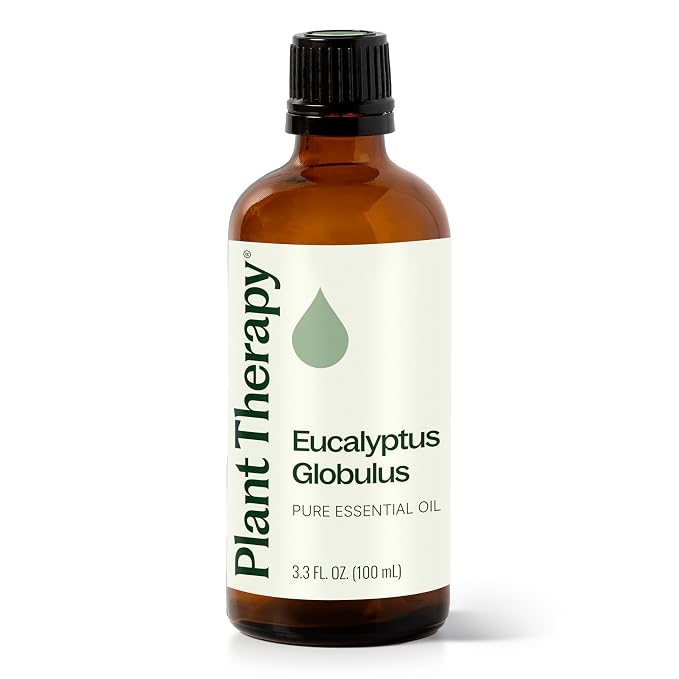Plant Therapy Eucalyptus Globulus Essential Oil, 100 mL (3.3 oz), for Diffuser, Skin, Hair, Aromatherapy DIYs, and Clear Breathing, 100% Pure and Undiluted