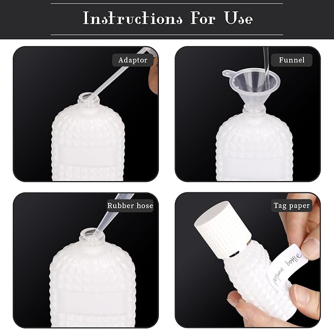 2 Pack Refillable Spray Perfume Bottles, 30ML Thick Glass Empty Perfume Bottles, Perfume Atomizer Travel Cologne Sprayer Bottles