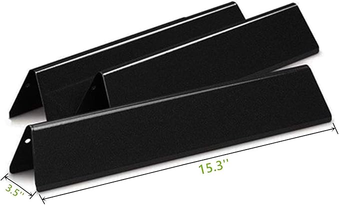 Hongso 15.3 Inch 7635 Flavorizer Bars for Weber Spirit E210 and Spirit 200 Series E210 S210 E215 E220 S220 Models, Replacement Parts for GS4 Spirit II E 210 220 Gas Grills with Front-Mounted Control
