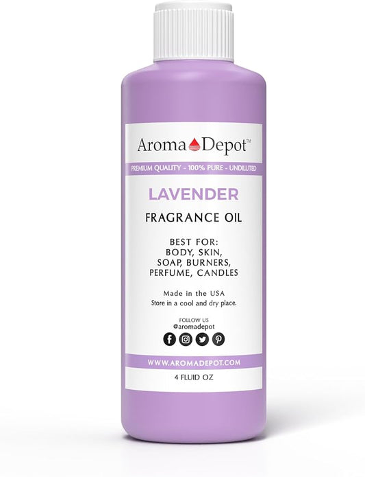 Lavender 4 oz. / 120ml Perfume I Skin Oil I Our Interpretation Premium Quality I Uncut I Fragrance Oil I Skin Safe I Add Aroma to Your DIY Projects I Scented Oil
