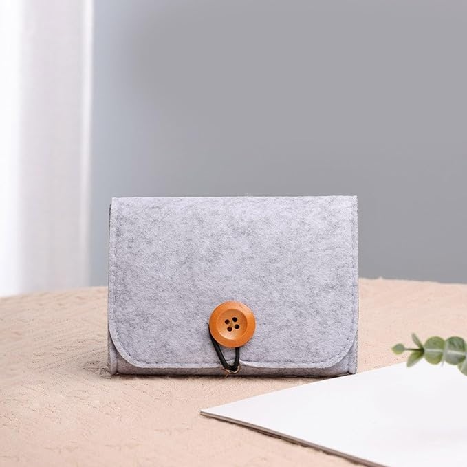 Storage Bag, Portable Storage Bag Felt Case for Essential Oil Bottles Travel Roller Bottle Storage Organizer