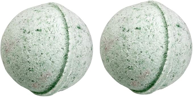 Fabulous Frannie De-Stress Natural, Handmade Bath Bomb Set, Rich in Essential Oil, Mineral Salt, Coconut Oil, Witch Hazel, Fizzies to Moisturize Skin 2.5 Ounce (Pack of 2)