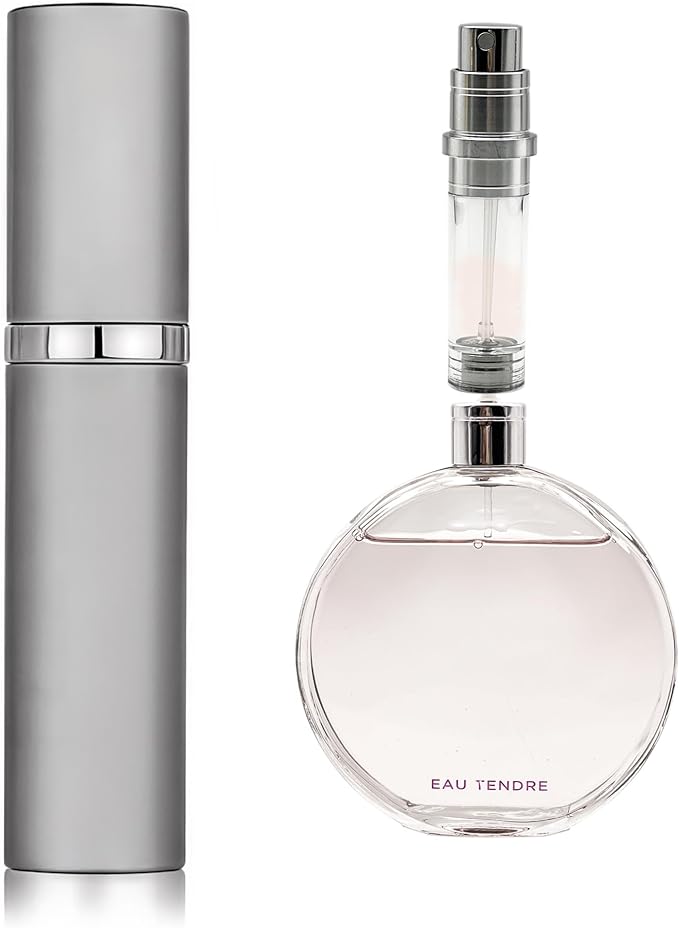 AA00GY Perfume Refillable Bottle 5ml Bottom Refill Portable Purse Atomizer, Cologne Travel Perfume Spray Bottle for Outgoing and Traveling (Grey)