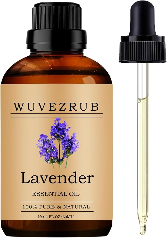 Lavender Essential Oils 60ML, Pure Lavender Essential Oil for Aromatherapy Diffuser - 2 Fl Oz