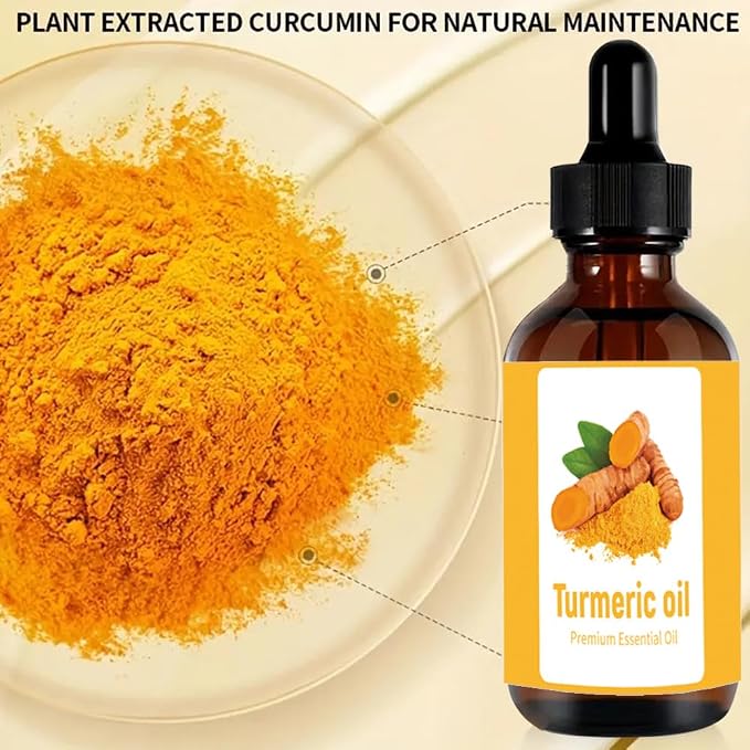 Turmeric Soap & Essential Oil Set, 6 Counts Turmeric Soap and Essential Oils with Soap Bag, Turmeric Oil Premium Essential Oil Set for Face & Body, Turmeric Lemon Soap Bar