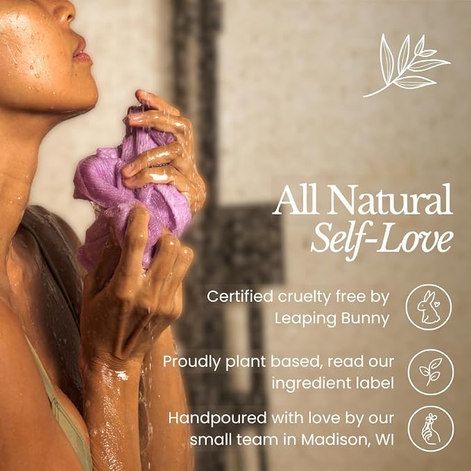 Bare Botanics Non-Toxic Warm Vanilla Oak 9oz Soy Candle - 100% Plant-Based Fragrance Oils - Handpoured in WI - 40+ Hrs
