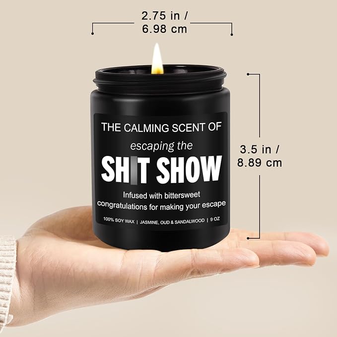 Younift Sarcastic Candles, Going Away, Goodbye, Farewell Gifts for Coworkers - Retirement, Coworker Leaving Gifts for Women, Men - Leaving Job, Moving Away Presents for Friends, Boss, Work Bestie