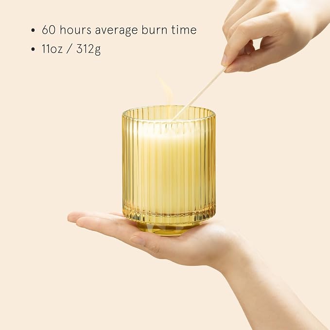 LA JOLIE MUSE Yuzu & Neroli Blossom Candles, Scented Candle Gifts for Women&Men, Natural Soy Candles, Long Burning Luxury Jar Candle, 11oz