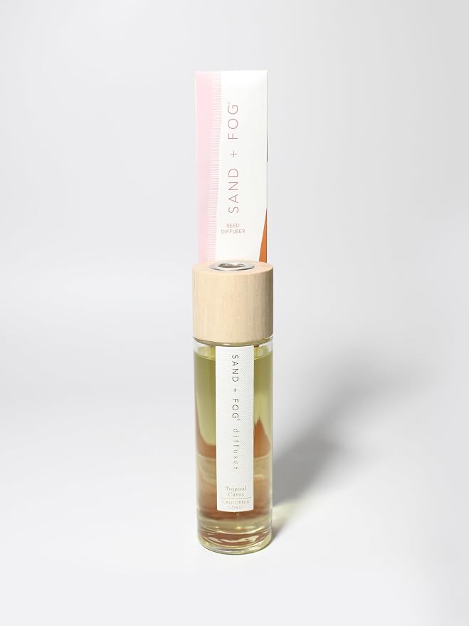 Sand + Fog Tropical Citrus Reed Diffuser | Made with Essential Oils | Fill Your Home with The Your Favorite Luxurious Fragrance