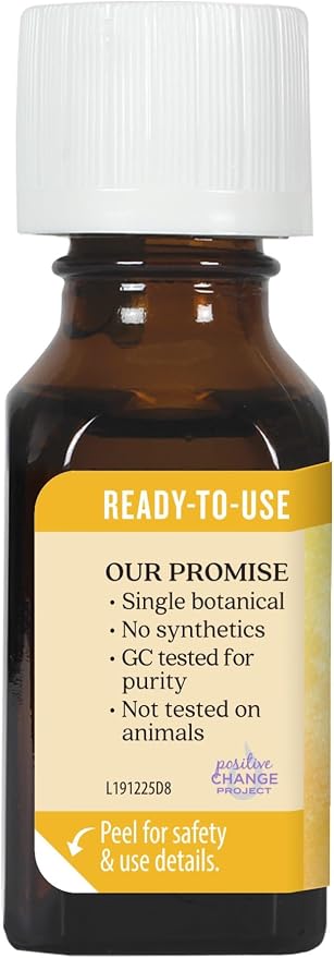 Aura Cacia Ready-to-Use Sandalwood Essential Oil in Jojoba Oil, 0.5 Fl Oz, for Aromatherapy and Skin Care