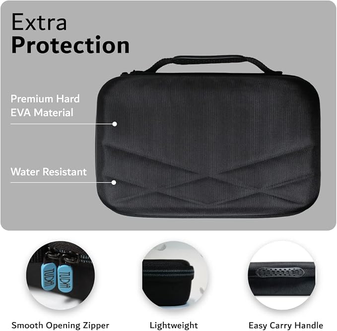 TUDIA EVA Travel Hard Storage Case for Mini Travel Size Hair Dryer/Hair Curler/Hot Air Brush Compatible with DYS0N, CONFU, INFINITI PRO, AINA, Conair, AINA, REVLON, Wavytalk, SHRATE and BaBylissPRO