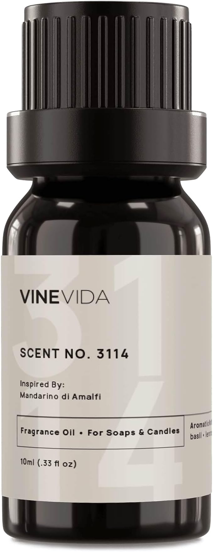 VINEVIDA Scent NO. 3114 Fragrance Oil - 10mL - Inspired by: Mandarino di Amalfi Fragrance Oil for Candle Making - Made in USA Candle Scents Scents for Soap Making