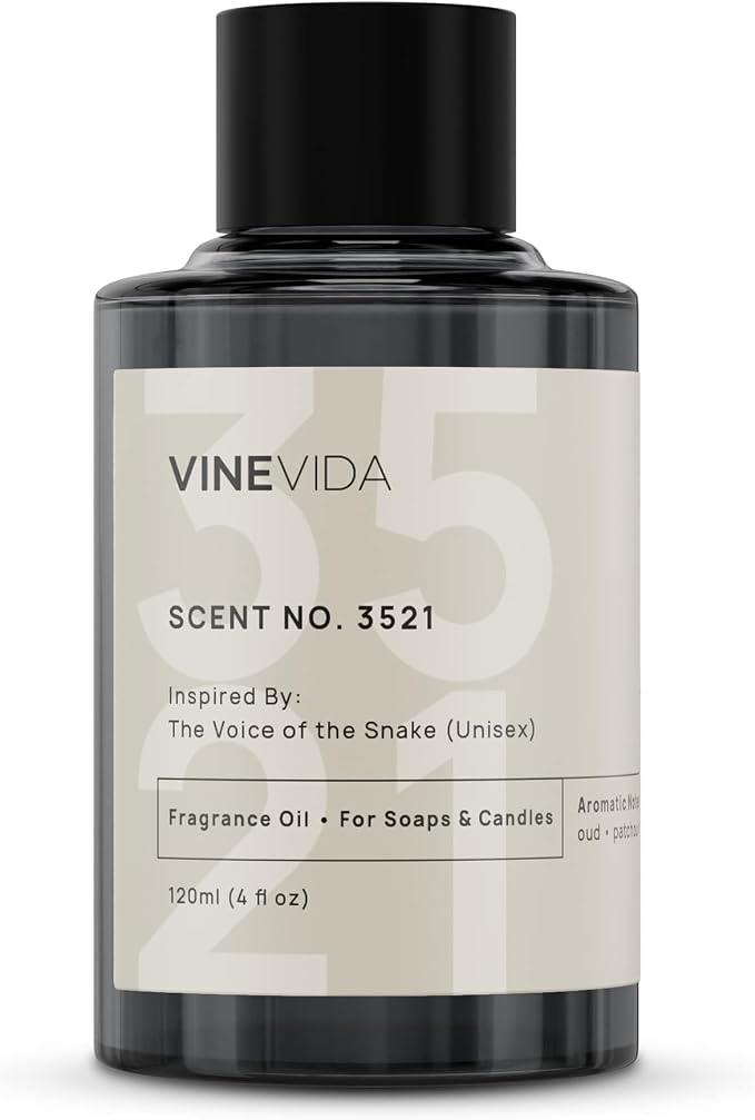 VINEVIDA Scent NO. 3521 Fragrance Oil - 120mL (4oz) - Fragrance Oil for Candle Making - Made in USA Candle Scents Scents for Soap Making