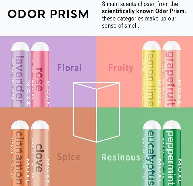 MOXĒ Smell Training Kit, Made in USA, 8 Essential Oils, Olfactory Regeneration, Helps Restore Sense of Smell, Natural Therapy for Smell Loss (Phase 1 & Phase 2 Bundle)