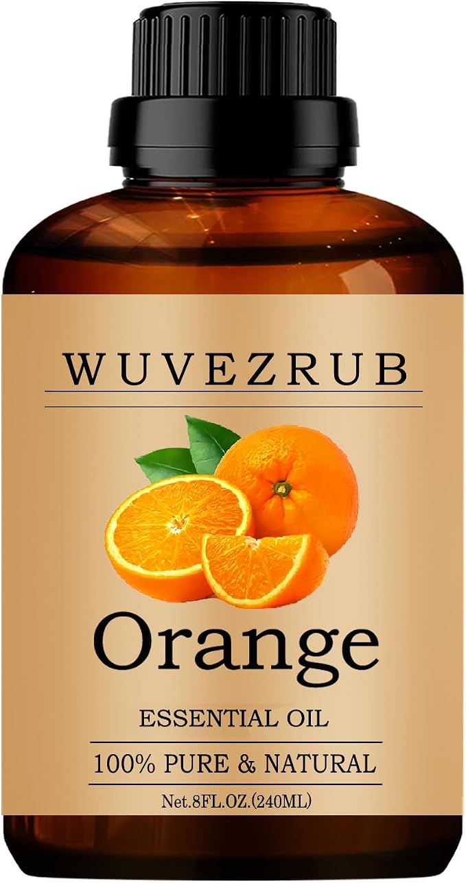 Orange Essential Oils, 240ML Pure and Natural Essential Oil for Aromatherapy Diffuser - Orange /8 Fl Oz