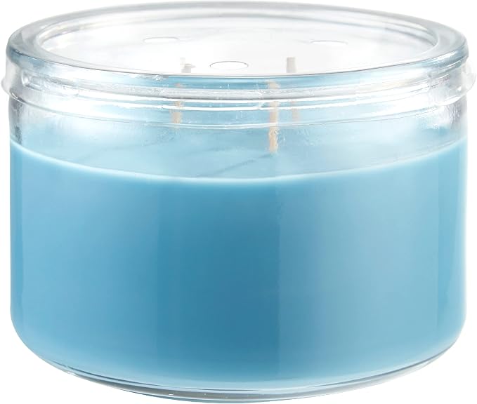 CANDLE-LITE Ocean Blue Mist Scent 3-Wick Aromatherapy Candle with 20-40 Hours of Burn Time, 10 oz
