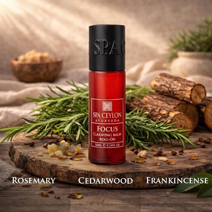 SPA CEYLON Focus Clarifying Balm Roll-On | For All Skin Types | Roll-On Applicator | Cruelty-Free