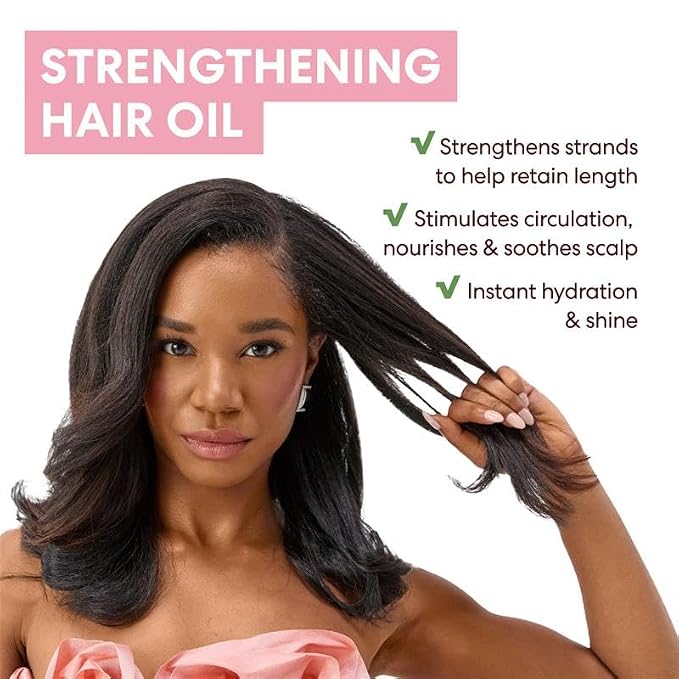 Palmer's Hair Oil, Rosemary Mint Strengthening Hair & Scalp Oil, 3.3 fl. oz, Helps Stimulate Growth, Hydrating & Protecting for Anti-Breakage, Nourishes Dry Roots, Adds Softness & Shine