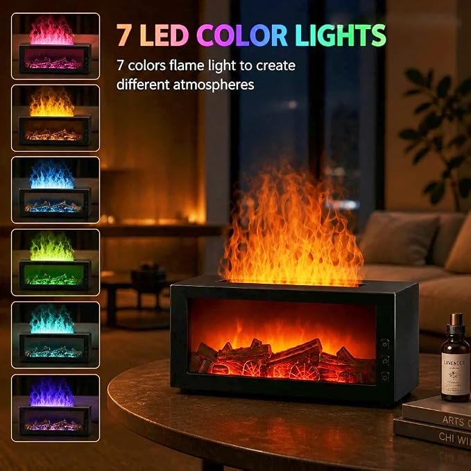 300ML Essential Oils Diffuser with Remote Control- Aromatherapy Aroma Humidifier, Upgrade 7 Colors Noiseless -Quiet Ultrasonic Aromatherapy Device with 7-Color LED Night Light Home