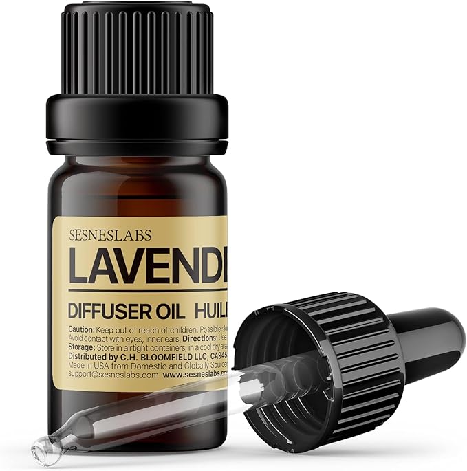 Lavender Oil, Aromatherapy Scent, Bulgarian Lavender, Lavandula angustifolia, Essential Oil for Ultrasonic Diffuser Scent Projects(.33 oz/10 ml)