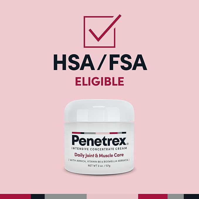 Penetrex Daily Joint & Muscle Care Cream – Soothing Botanical Formula with Arnica, Vitamin B6 & MSM – Lightweight Fast-Absorbing Cream for Everyday Movement - Non-Greasy - Light Scent- 2 oz