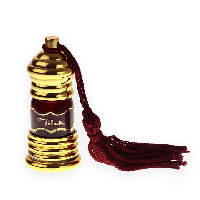 Prabhuji's Gifts Attar Perfume Oil Tilak - Body Perfume Blended with Essential Oils - Vegan Perfume for Women & Men - Arabian Fragrance - (3mL)