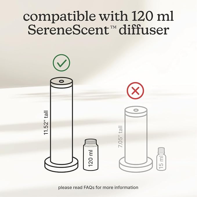 Homedics SereneScent Waterless Diffuser Oil Refill — Velvet Wood & Oud (120ml). Warm & Luxurious Home Fragrance. Compatible with SereneScent Diffusers. Easy Twist Plug & Play