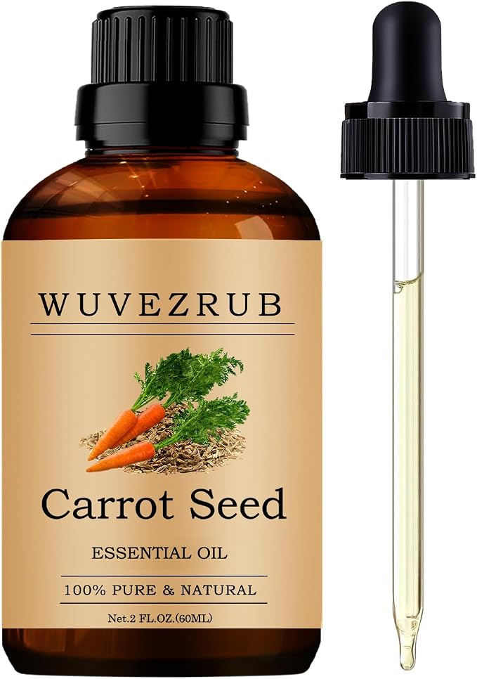 Carrot Seed Essential Oil, 60ML 100% Pure and Natural, 2 Fl Oz, for Aromatherapy Diffuser