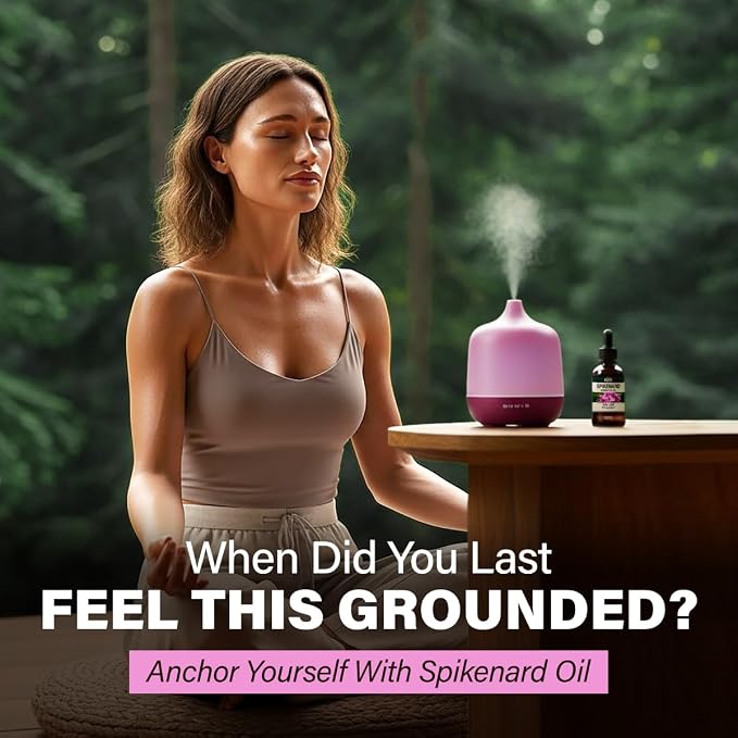 100% Pure Spikenard Oil - 1 Fl Oz Spikenard Essential Oil for Hair, Skin, Diffuser, Aromatherapy & DIY Soap Making Scent