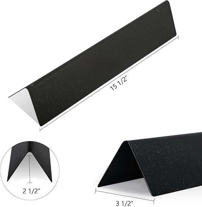 Replacement for Weber Spirit Grill Parts 7635 Weber Spirit I & II 200 Series, Spirit E210, S210, E220, S220, 7635 15.3” Shields Plate Flavor Bars, 3 Pack