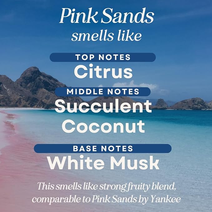 CE CRAFT Scented Soy Wax Candle for Home, Luxury Scented Soy Jar Candle, Hand Poured in The USA, Highly Scented & Long Lasting for Home, Mom, Women, Birthday Gift (Pink Sands)