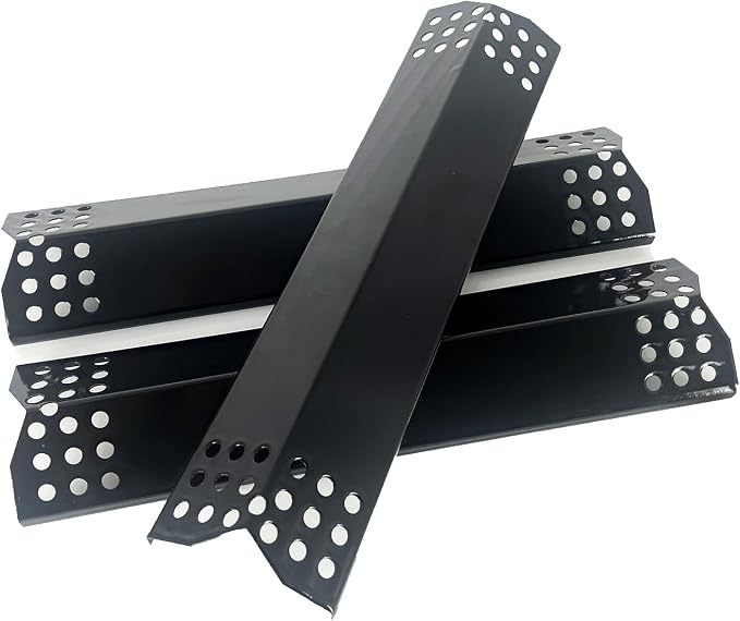 Parts DP129 (3-Pack) Porcelain Steel Heat Shield/Heat Plates Replacement for Sunbeam, Nexgrill, Grill Master, Charbroil, Kitchen Aid, Members Mark, Uberhaus Gas Grill Models