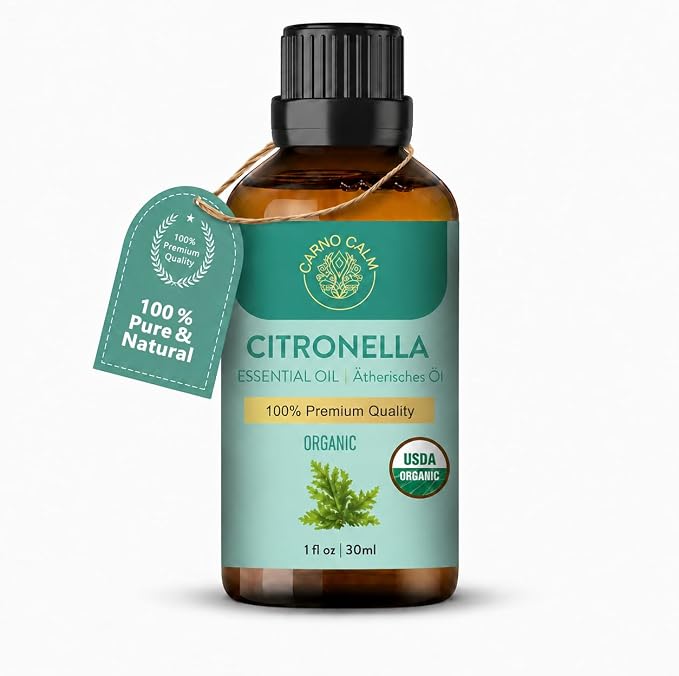 Citronella Essential Oil 30ML | for Diffuser | for Body | for Skin | 100% Pure Natural | Steam Distilled | Therapeutic Grade 1 fl oz