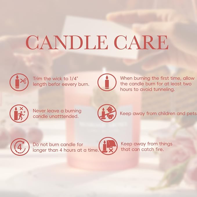 MOSROD Luxury Rose & Agarwood Scented Candles Gift Set, 2 Packs, Natural Soy Romantic Aromatherapy Jar Candle Gift for Her, Intimate Ambiance Pink Rose Candles for Home Fragrance Housewarming Gifts