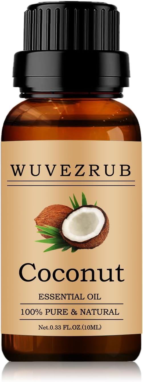 Coconut Essential Oil 10ML - 100% Pure and Natural for Aromatherapy Diffuser - 0.33 Fl Oz