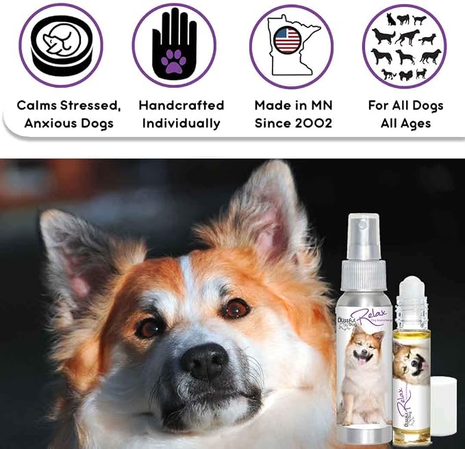 The Blissful Dog Icelandic Sheepdog Relax Dog Aromatherapy, 2.67-Ounce Spray