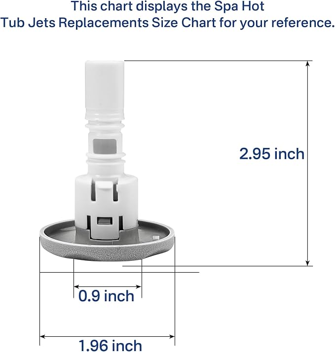 SuperDi 2" Spa Hot Tub Jets Diffuser Replacement for Cluster Storm Jet Directional 212-1549 218-5140 5-Pack