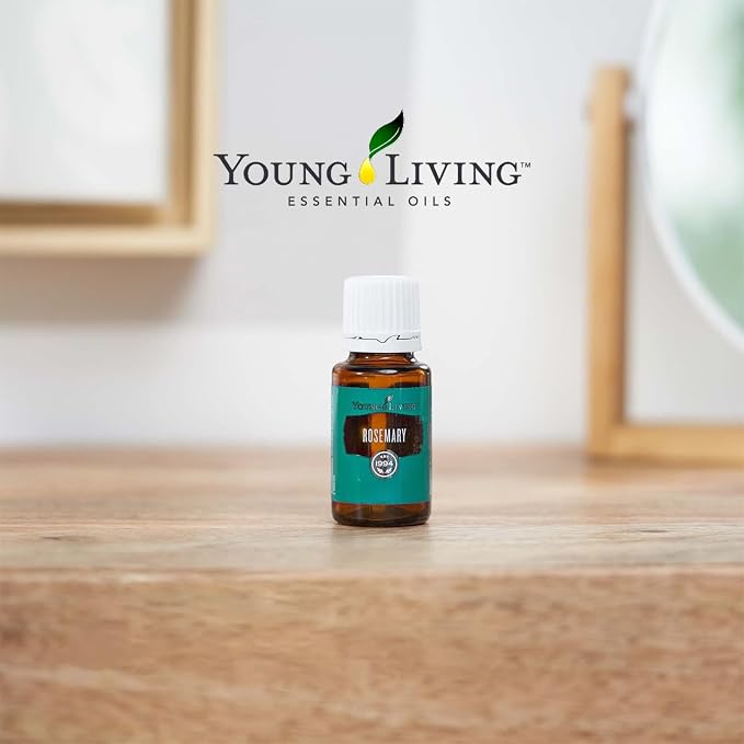 Young Living Rosemary Essential Oil | 15 ml | Crisp, Herbaceous Aroma for Diffusion, Topical Use & Aromatherapy | Supports Cognitive Clarity & Relaxation | Premium Seed to Seal® Essential Oil