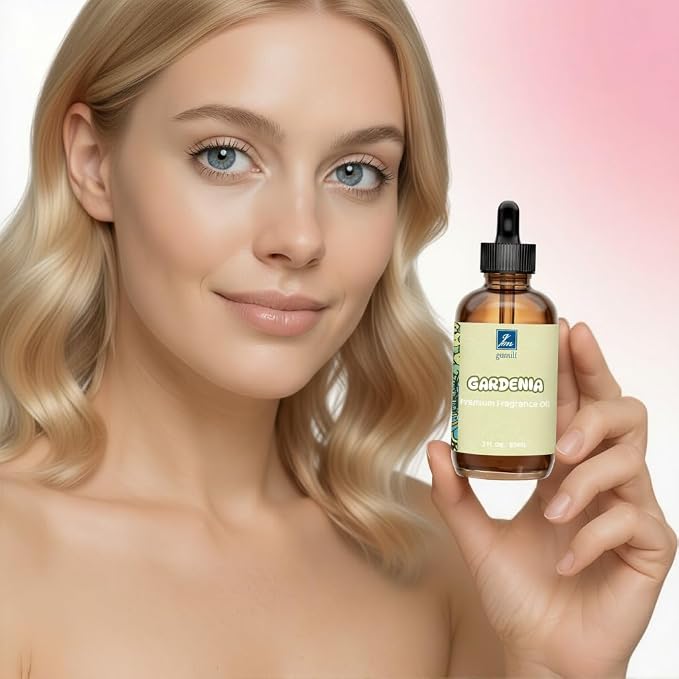 GM Gumili Gardenia Fragrance Oil 2 Oz, Natural Scent Oil for Home Essential Oils Diffuser, Candle Making, Soap Making, DIY Body Oils, Perfume, Body Mist, Spray - Floral Scent
