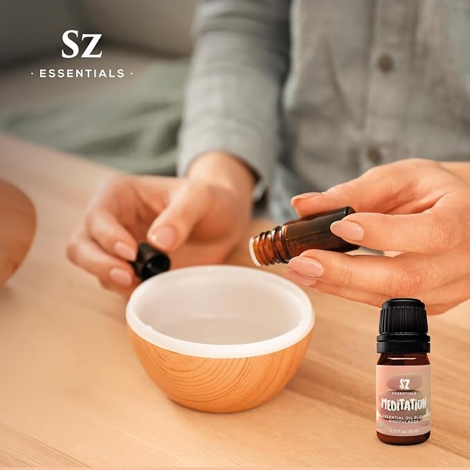 Meditation Pure Essential Oil Blend - 100% Pure and Natural - Perfectly Balanced - Undiluted - 5ml