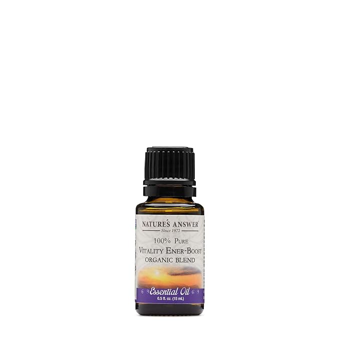 Nature's Answer 100% Pure Organic Essential Oil Blend, 0.5-Ounce, Vitality Ener-Boost