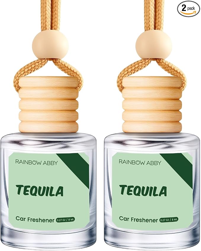 RAINBOW ABBY Car Air Freshener Hanging, Tequila Fragrance Oil