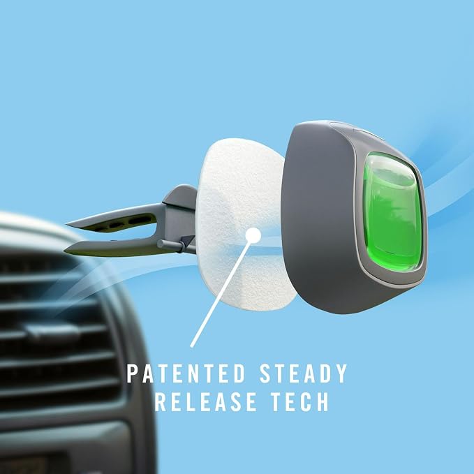 Febreze Car Air Freshener Vent Clip Berry & Bramble Scent, .06 oz. Car Vent Clip, 2 Count